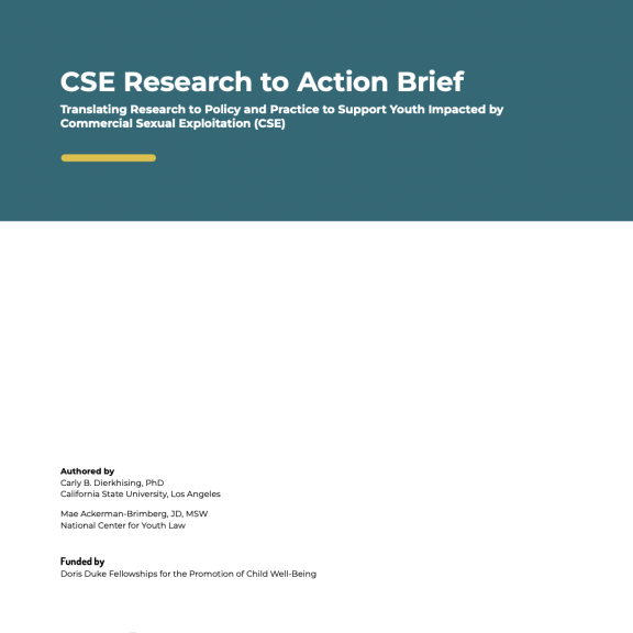 Report cover with title and authors. Teal and white color blocks